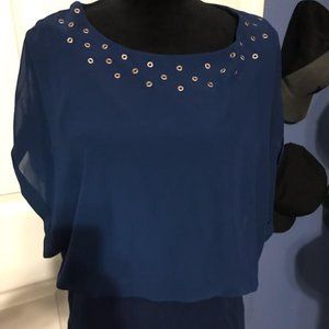 navy blue blouse